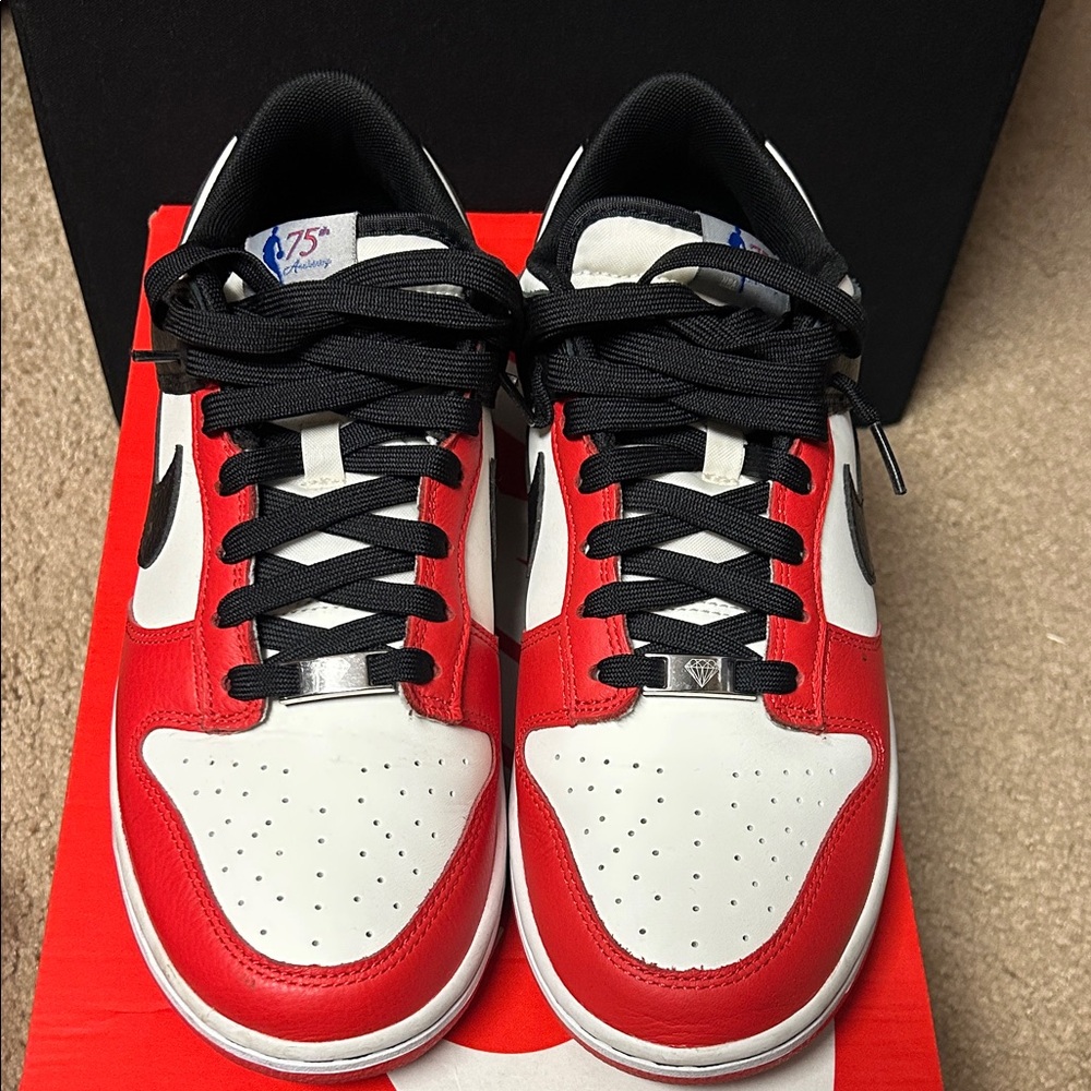 Nike Red and White Athletic Shoes